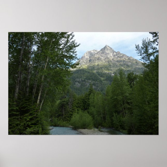 McDonald Creek vid Glacier National Park Poster (Framsidan)