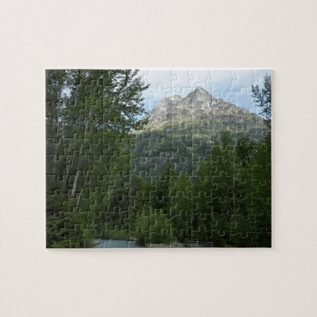 McDonald Creek vid Glacier National Park Pussel (Horisontell)