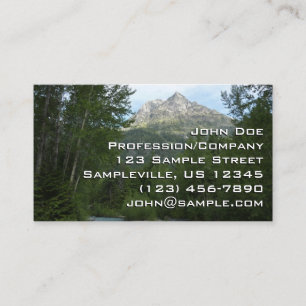 McDonald Creek vid Glacier National Park Visitkort