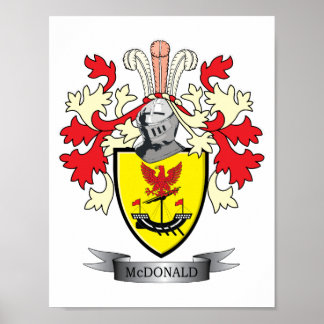 McDonald Family Crest Jackar om Arm Poster