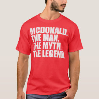 Mcdonald Mcdonald Family namn Mcdonald efternamn M T Shirt