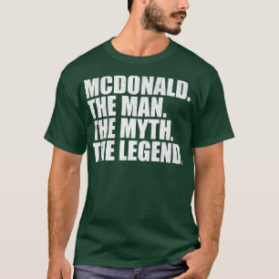 Mcdonald Mcdonald Family namn Mcdonald efternamn M T Shirt