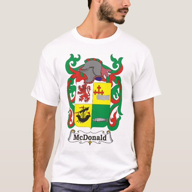 McDonald vapensköld T--skjorta Tee Shirt (Framsida)