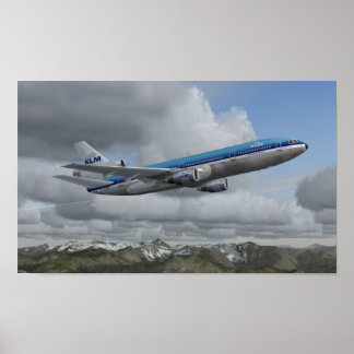 McDonnell Douglas DC-10 KLM Royal Dutch Airlines Poster