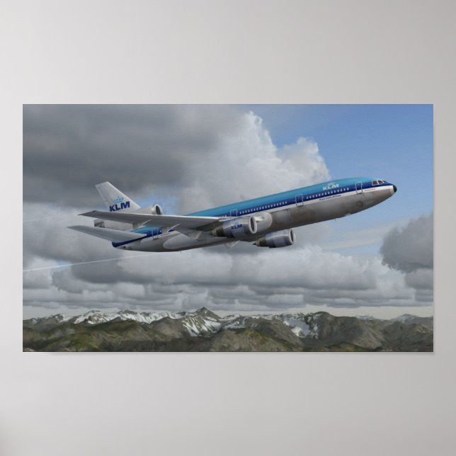 McDonnell Douglas DC-10 KLM Royal Dutch Airlines Poster (Framsidan)