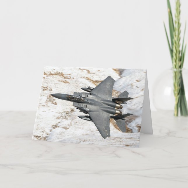 McDonnell Douglas F-15 Eagle-hälsningskort Kort (Framsida)