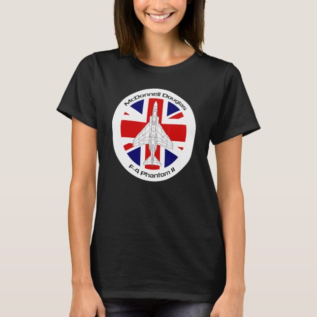 Mcdonnell Douglas F 4 Phantom Ii Uk T Shirt (Framsida)