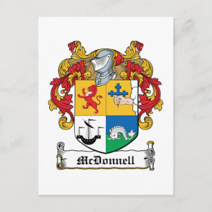 McDonnell Family Crest Vykort