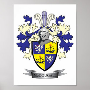 McDougall Family Crest Jackar om Arm Poster