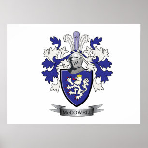 McDowell Family Crest Jackar om Arm Poster