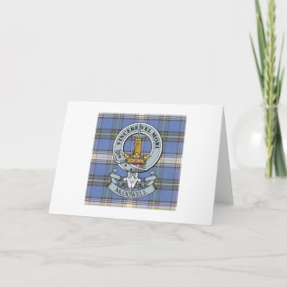 McDowell Vapensköld + Tartan Greeting Card Kort