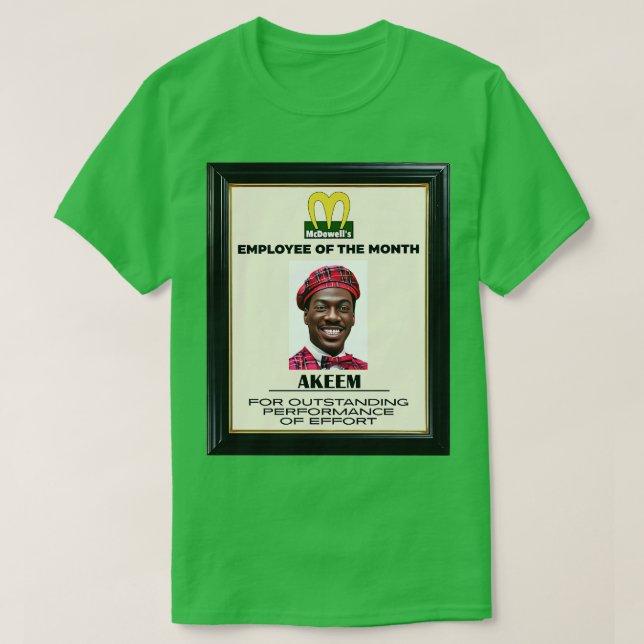 McDowells medarbetare i månaden Akeem T Shirt (Design framsida)