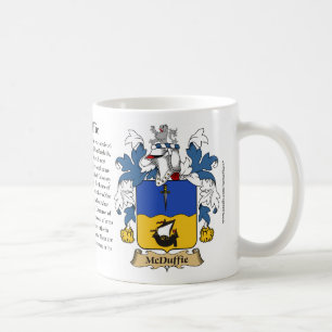 McDuffie, ursprung, det menande och vapenskölden Kaffemugg