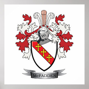 McFadden Family Crest Jackar om Arm Poster