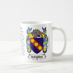 McFadden, historien, det menande och vapenskölden Kaffemugg