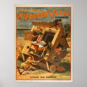 McFaddens platta teatraliska Poster