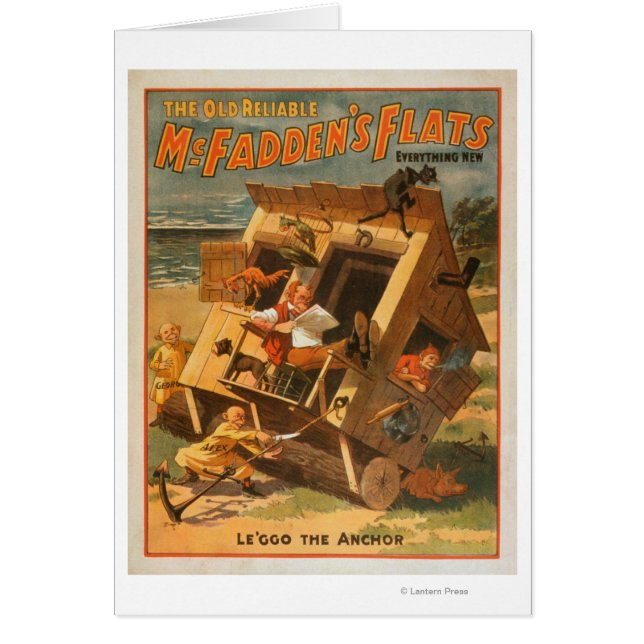 McFaddens platta teatraliska Poster Hälsningskort (Framsidan)