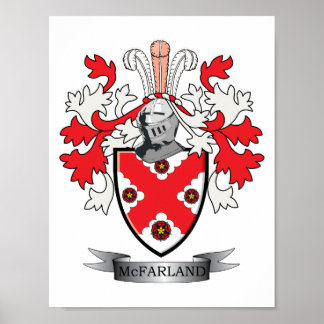 McFarland Family Crest Jackar om Arm Poster