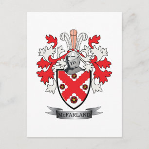 McFarland Family Crest Jackar om Arm Vykort