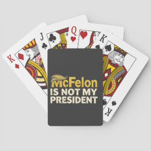 McFelon är inte min president Trump Patriotic Casinokort