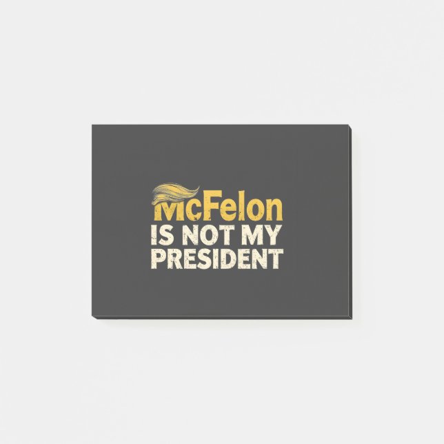 McFelon är inte min president Trump Patriotic Post-it Block (Framsida)
