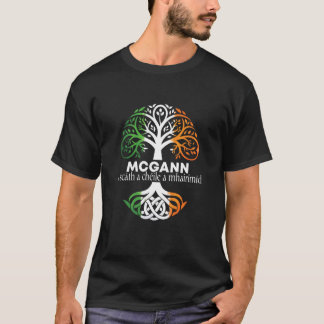 McGann irländskt familjenamn keltiska irländska rö T Shirt