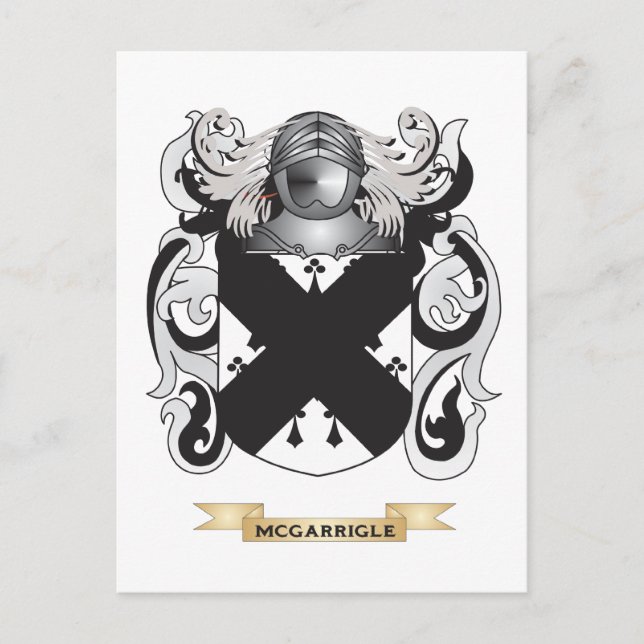 McGarrigle Jackar av Arm (Family Crest) Vykort (Framsida)