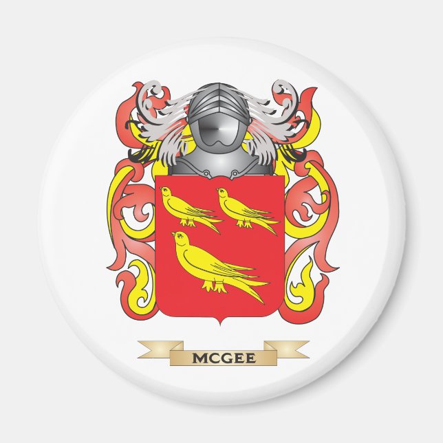 McGee Jackar av Arm (Family Crest) Magnet (Framsidan)