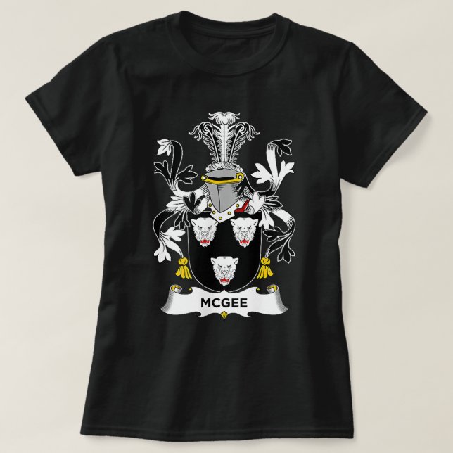 McGee Jackar av Arm Family Crest T Shirt (Design framsida)