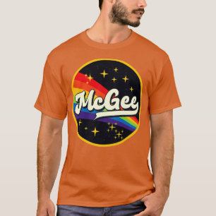 McGee Rainbow in Space Vintage Stil T Shirt