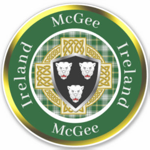 McGee Shield & Celtic Kor Personlig Klistermärken