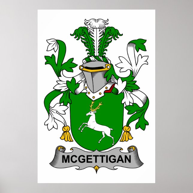 McGettigan Family Crest Poster (Framsidan)