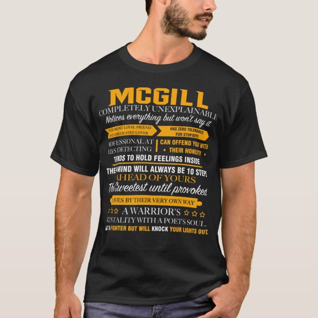 MCGILL är fullständigt oförklarlig T Shirt (Framsida)