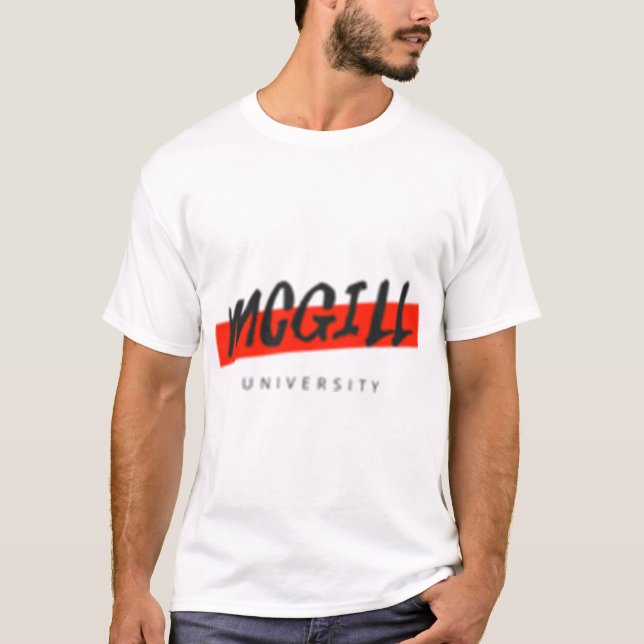 McGill Universiteten Design 12 T Shirt (Framsida)
