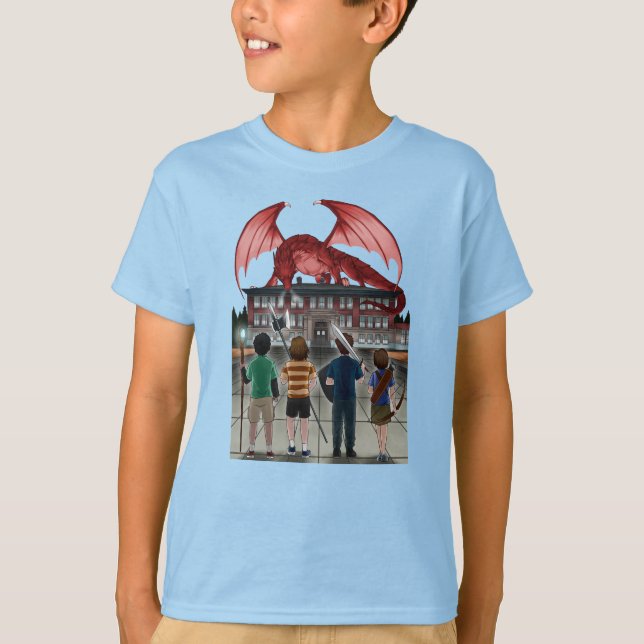 McGilvra DnD Club No Text Dragon One Sided T Shirt (Framsida)