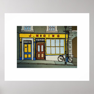McGings Pub, Westport, Irland Poster