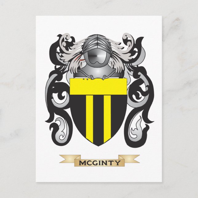 McGinty Jackar av Arm (Family Crest) Vykort (Framsida)