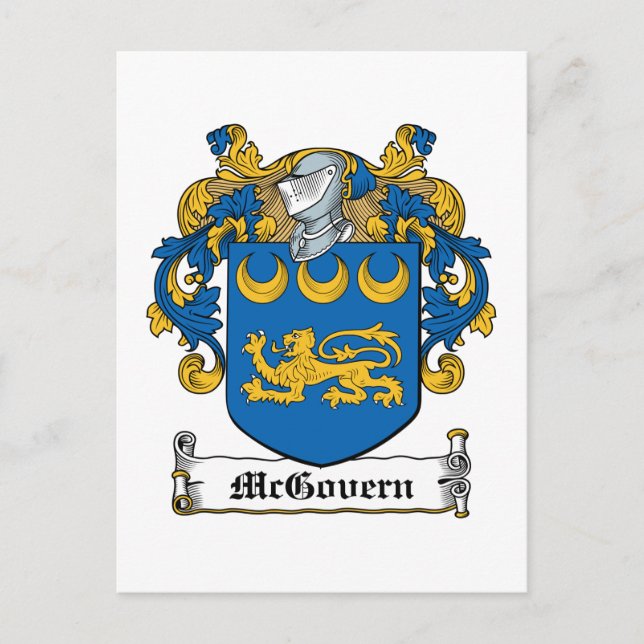 McGovern Family Crest Vykort (Framsida)