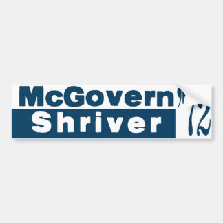 McGovern Shriver 1972 Bildekal