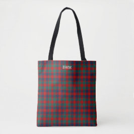 McGowan Klan Tartan Red Play Monogram Tygkasse