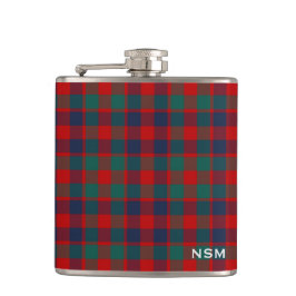 McGowan Tartan Monogram Bright Red Play Fickplunta