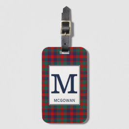 McGowan Tartan Red, Blue och Grönt Play Mönster Bagagebricka