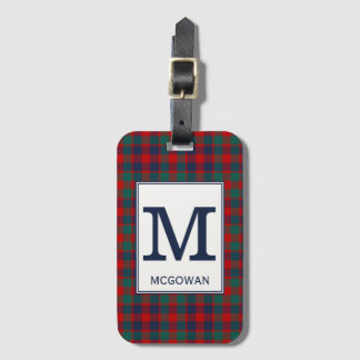 McGowan Tartan Red, Blue och Grönt Play Mönster Bagagebricka