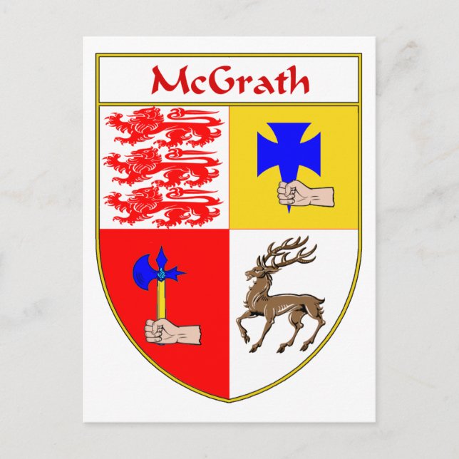 McGrath Jackar av Arm/Family Crest Vykort (Framsida)