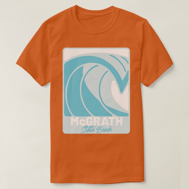McGrath State Beach California Atlantic Ocean FL C T Shirt (Design framsida)