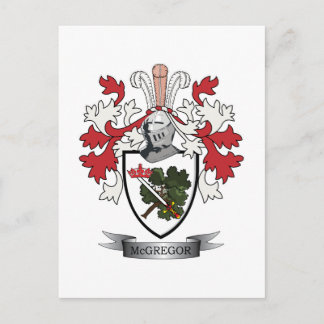McGregor Family Crest Jackar om Arm Vykort
