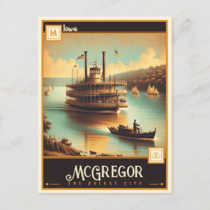 McGregor, Iowa   VINTAGE Vykort