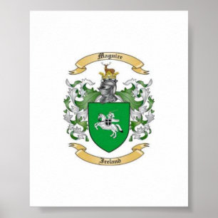 McGuire familjvapensköld Poster