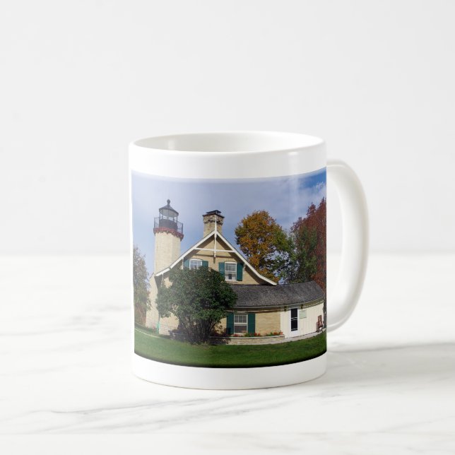 McGulpin Point Lighthouse 2011-kaffe mugg (Framsida höger)