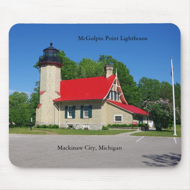 McGulpin Point Lighthouse 2019 mousepad Musmatta (Framsidan)